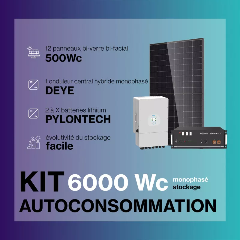 kit solaire autoconsommation 2kw - Panneaux solaires profesionnels