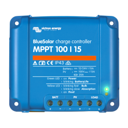 régulateur de charge solaire - Victron Energy BlueSolar MPPT 100/15