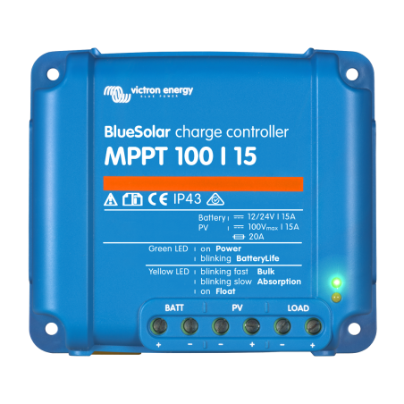 régulateur de charge solaire - Victron Energy BlueSolar MPPT 100/15